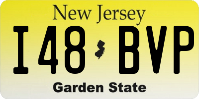 NJ license plate I48BVP