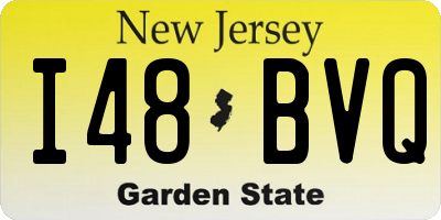 NJ license plate I48BVQ