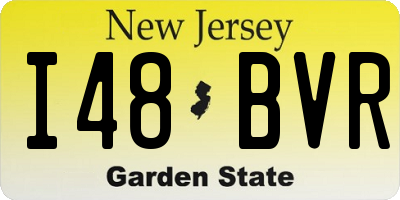 NJ license plate I48BVR