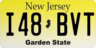 NJ license plate I48BVT
