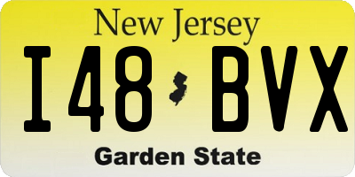 NJ license plate I48BVX