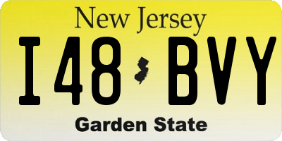 NJ license plate I48BVY