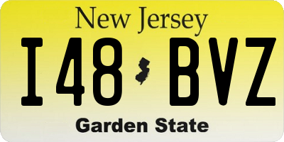 NJ license plate I48BVZ