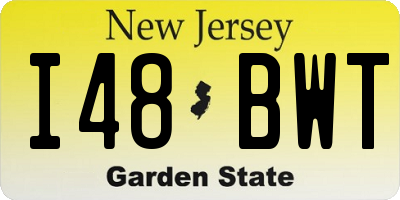 NJ license plate I48BWT