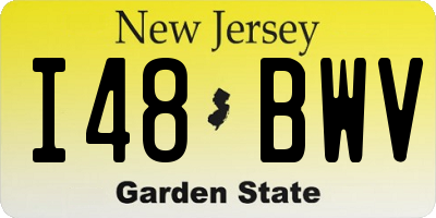 NJ license plate I48BWV