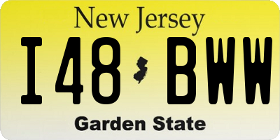 NJ license plate I48BWW