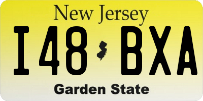 NJ license plate I48BXA