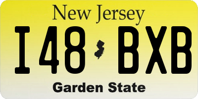 NJ license plate I48BXB