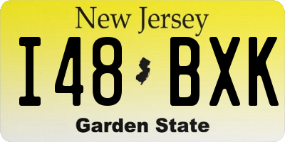 NJ license plate I48BXK
