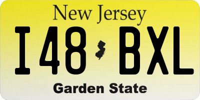 NJ license plate I48BXL