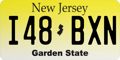 NJ license plate I48BXN
