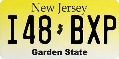 NJ license plate I48BXP