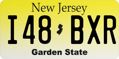 NJ license plate I48BXR