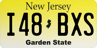 NJ license plate I48BXS