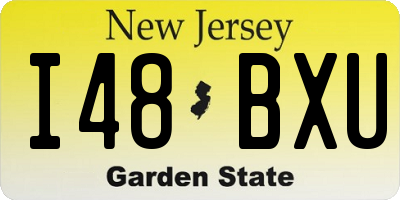 NJ license plate I48BXU