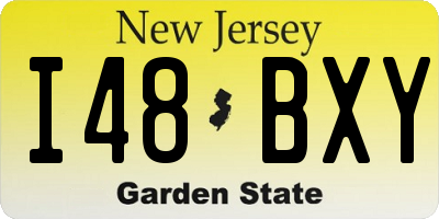 NJ license plate I48BXY