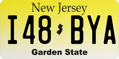 NJ license plate I48BYA
