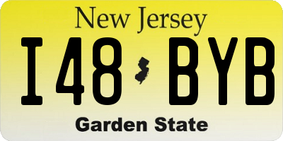 NJ license plate I48BYB