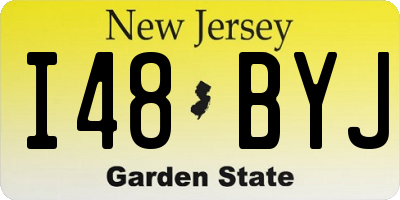NJ license plate I48BYJ