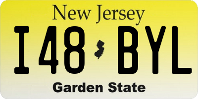 NJ license plate I48BYL