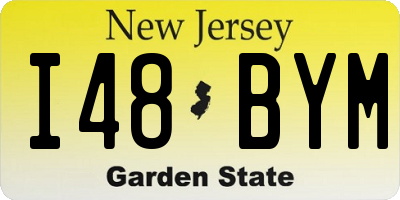 NJ license plate I48BYM