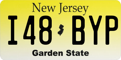 NJ license plate I48BYP