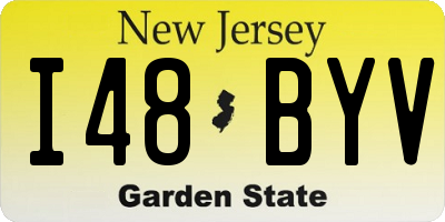 NJ license plate I48BYV
