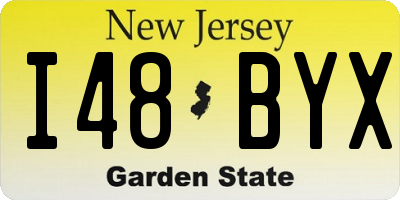 NJ license plate I48BYX