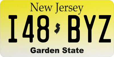 NJ license plate I48BYZ