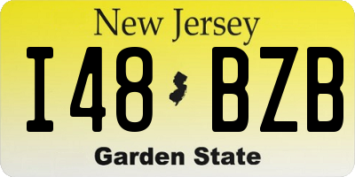 NJ license plate I48BZB