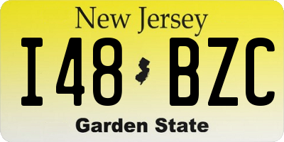 NJ license plate I48BZC
