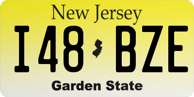 NJ license plate I48BZE