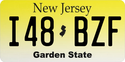 NJ license plate I48BZF
