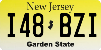 NJ license plate I48BZI