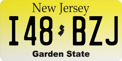 NJ license plate I48BZJ