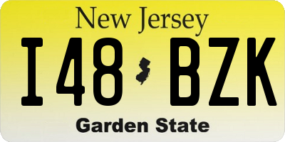 NJ license plate I48BZK