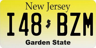NJ license plate I48BZM
