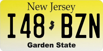 NJ license plate I48BZN