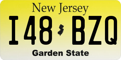 NJ license plate I48BZQ