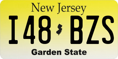 NJ license plate I48BZS