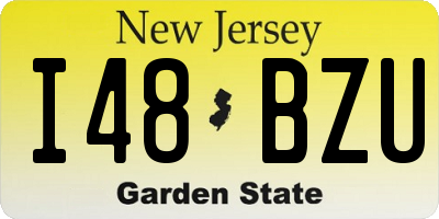 NJ license plate I48BZU