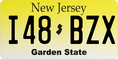 NJ license plate I48BZX