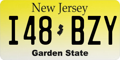 NJ license plate I48BZY