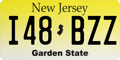 NJ license plate I48BZZ