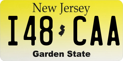 NJ license plate I48CAA