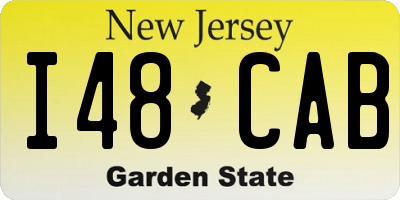 NJ license plate I48CAB