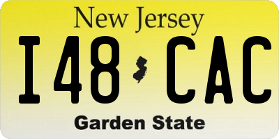 NJ license plate I48CAC
