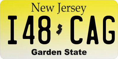 NJ license plate I48CAG