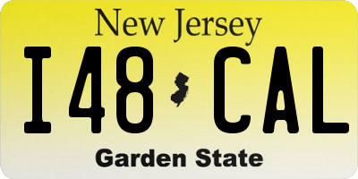 NJ license plate I48CAL