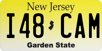 NJ license plate I48CAM